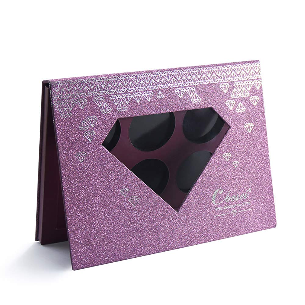 Medium-Sized Magnetic Makeup Palette with Diamond-Shaped Transparent Window
