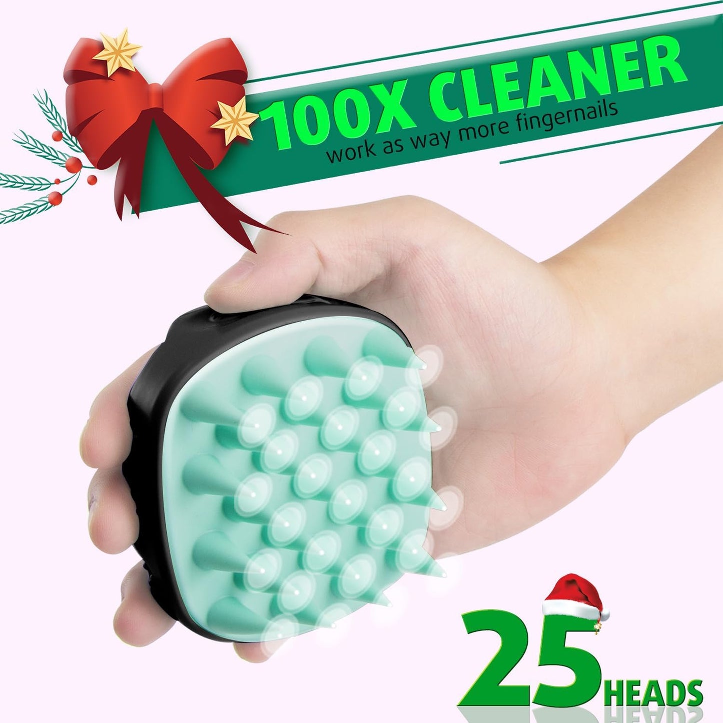 Cbiumpro 2-Pack Scalp Massager Shampoo Brush, Ultra Soft Silicone Scalp Scrubber Exfoliator Brush for Hair Growth & Dandruff Removal - 100% Fit All Hair Types