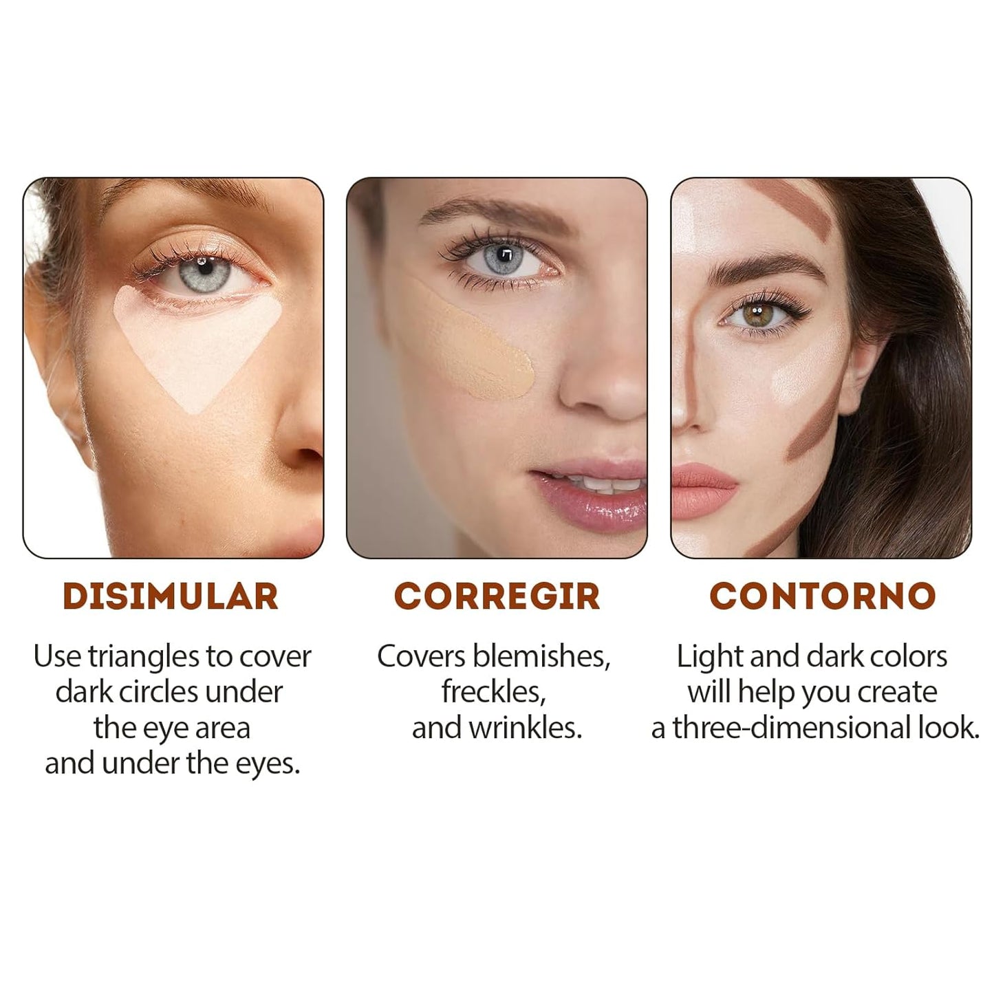Liquid Concealer Stick Makeup, Hydrating and Lightweight for All Day, Full Coverage 01# LIGHT