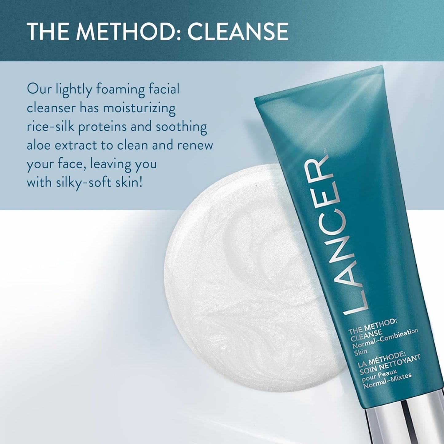 Lancer Skincare The Method: Cleanse Face Cleanser, Daily Face Wash with Salicylic Acid, Normal-Combination Skin, 2 Fluid Ounces