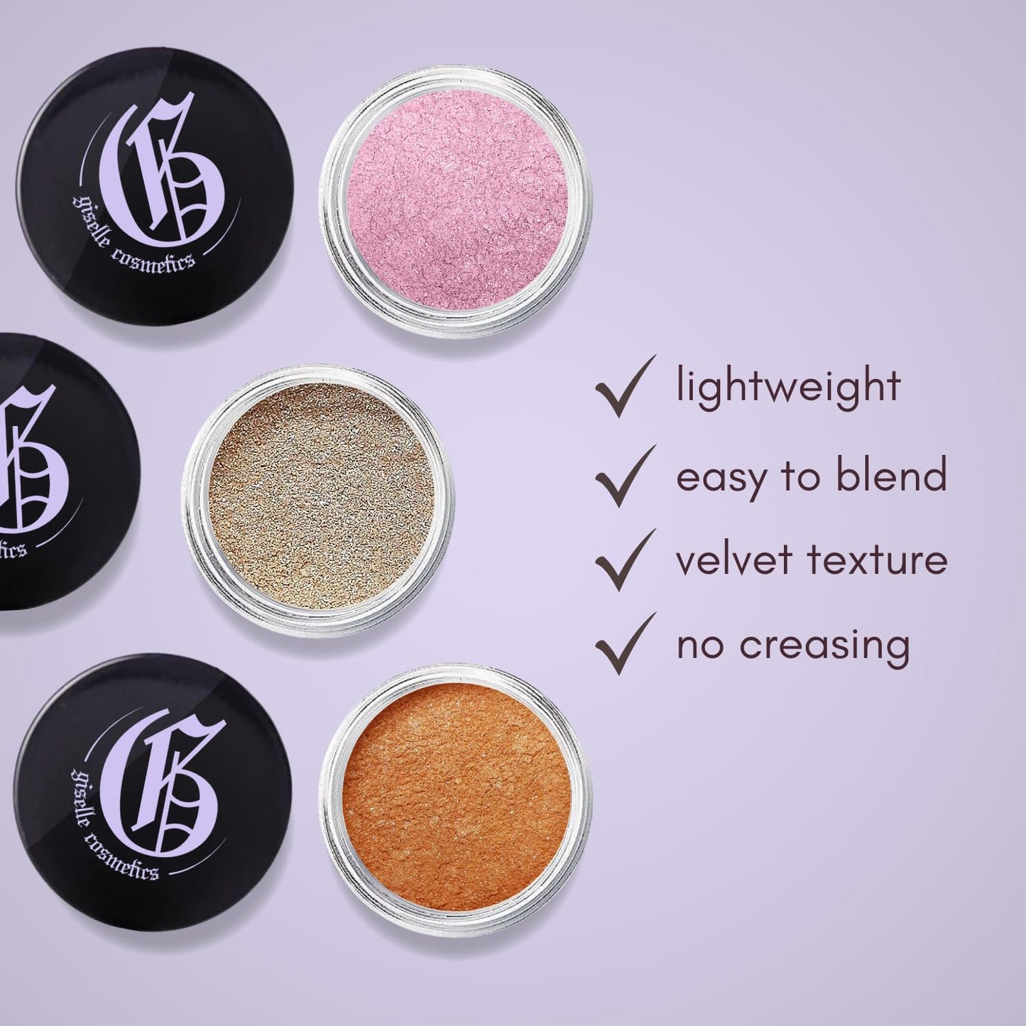 Purple Pearl Loose Mineral Eyeshadow - Organic, Talc-Free Sparkly Makeup - Glitter Eye Shadow Powder Palette, Pink & Purple Shimmer, Lavender Chrome, Brillo Para Ojos