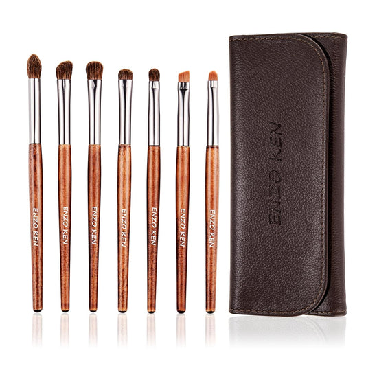 Natural Pony Hair Eye Shadow Brush Set, Small Eyeshadow Brushes Set, Eye Makeup Brushes Set Professional, Small Nose Contour Brush, Angled Eyeshadow Brush, Eyeshadow Blending Brushes
