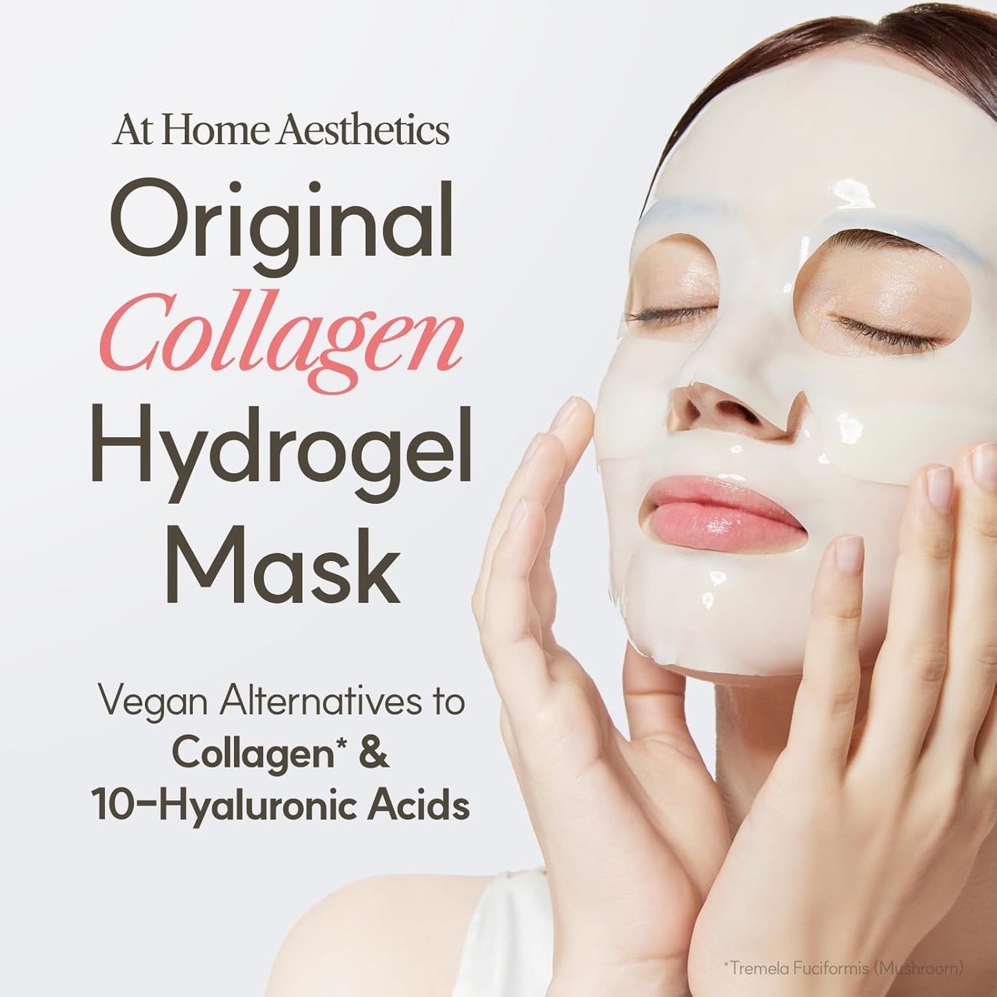 THE FACE SHOP Original Vegan Collagen Face Mask, Korean Glass Skin Essential, Peptide Hydrogel Mask for Firming & Skin Elasticity, Moisturizing, 4EA