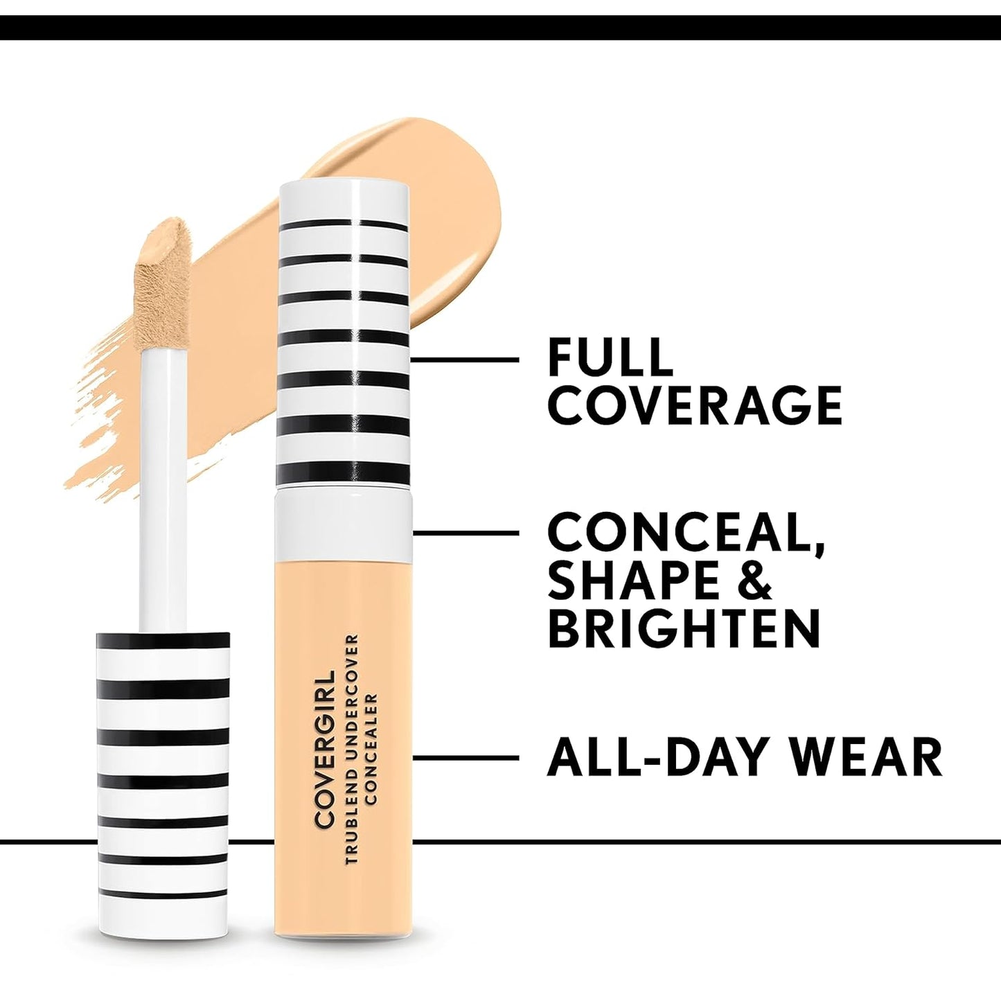 COVERGIRL TruBlend Undercover Concealer, Buff Beige, 0.33 Fl Oz