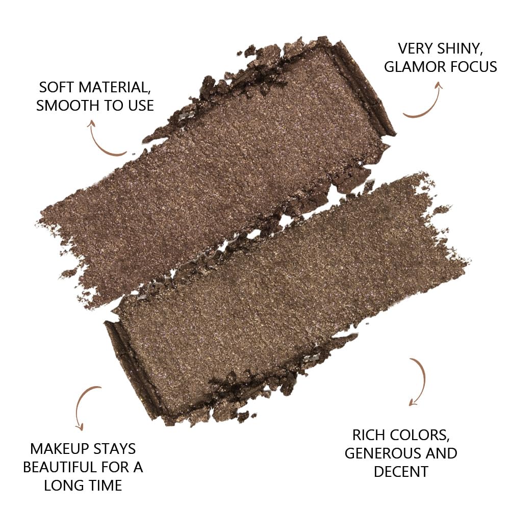Double color eye shadow, Eyeshadows Creamy, high pigment eye makeup palette, matte shimmer metal eye shadow powder, Blendable, Ultra-Pigmented, Easy to Apply, Matte & Shimmer, (05)
