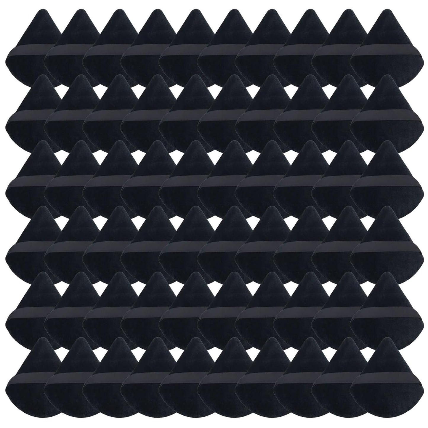 Triangle Makeup Powder Puff, 60pcs Setting Powder Puffs, This Cosmetic Wedges For Face, Under Eyes And Neck, Velvet Material