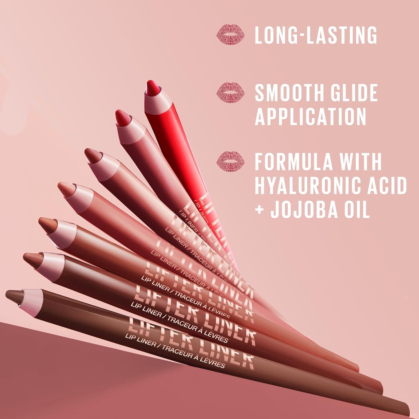 Maybelline Lifter Liner Lip Liner Pencil with Hyaluronic Acid, Peaking, 1 Count