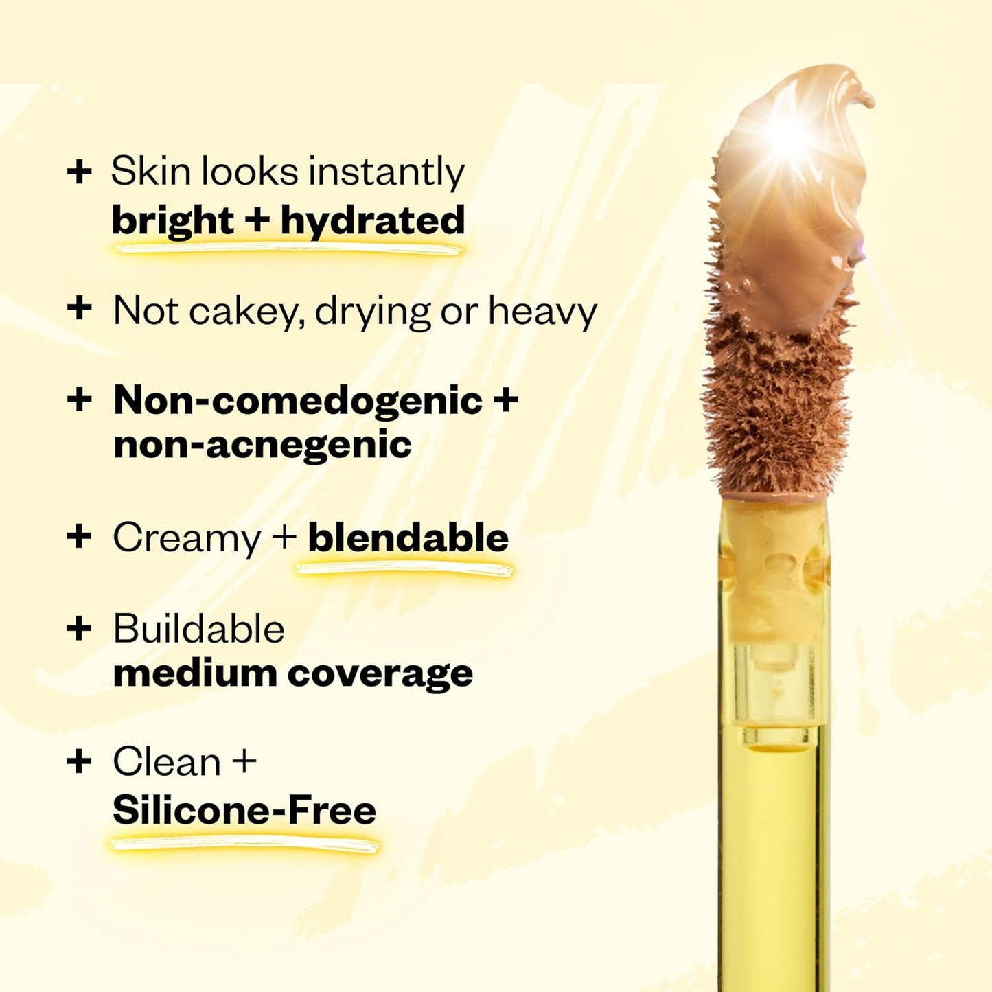 Kosas Revealer Concealer - Medium Coverage Makeup with Hyaluronic Acid, Conceals Dark Circles Under Eyes, Dark Spots and Blemishes + Brightens, Hydrates, Long-Lasting & Vegan, (Tone 2.5 C)