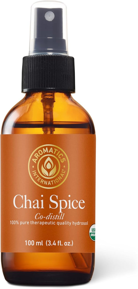 Aromatics International Chai Co-distill Hydrosol 100ml | Spiced Aromatic Mist for Daily Use