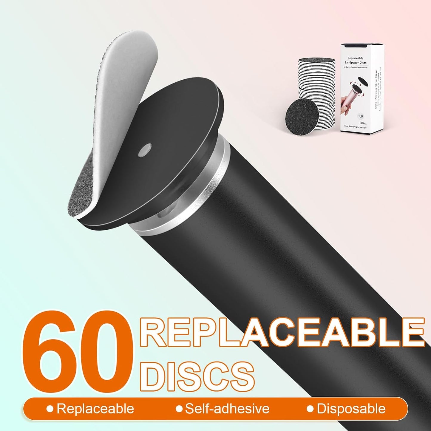 Electric Foot Callus Remover with Hand Callus Remover, Adjustable Speed Professional Electric Foot File Filer Sander Pedicure Tools for Feet Heel Dead Cracked Skin Women Men Use (Black)