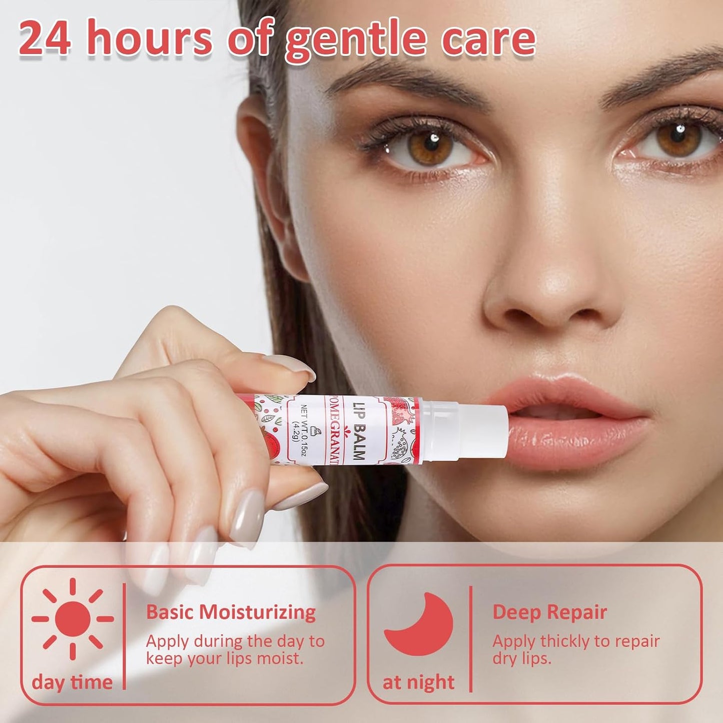 128 Pack Lip Balm, Natural Lip Balm Bulk with Vitamin E and Coconut Oil, Bulk Moisturizing Lip Balms for Dry Lips-16 Flavors