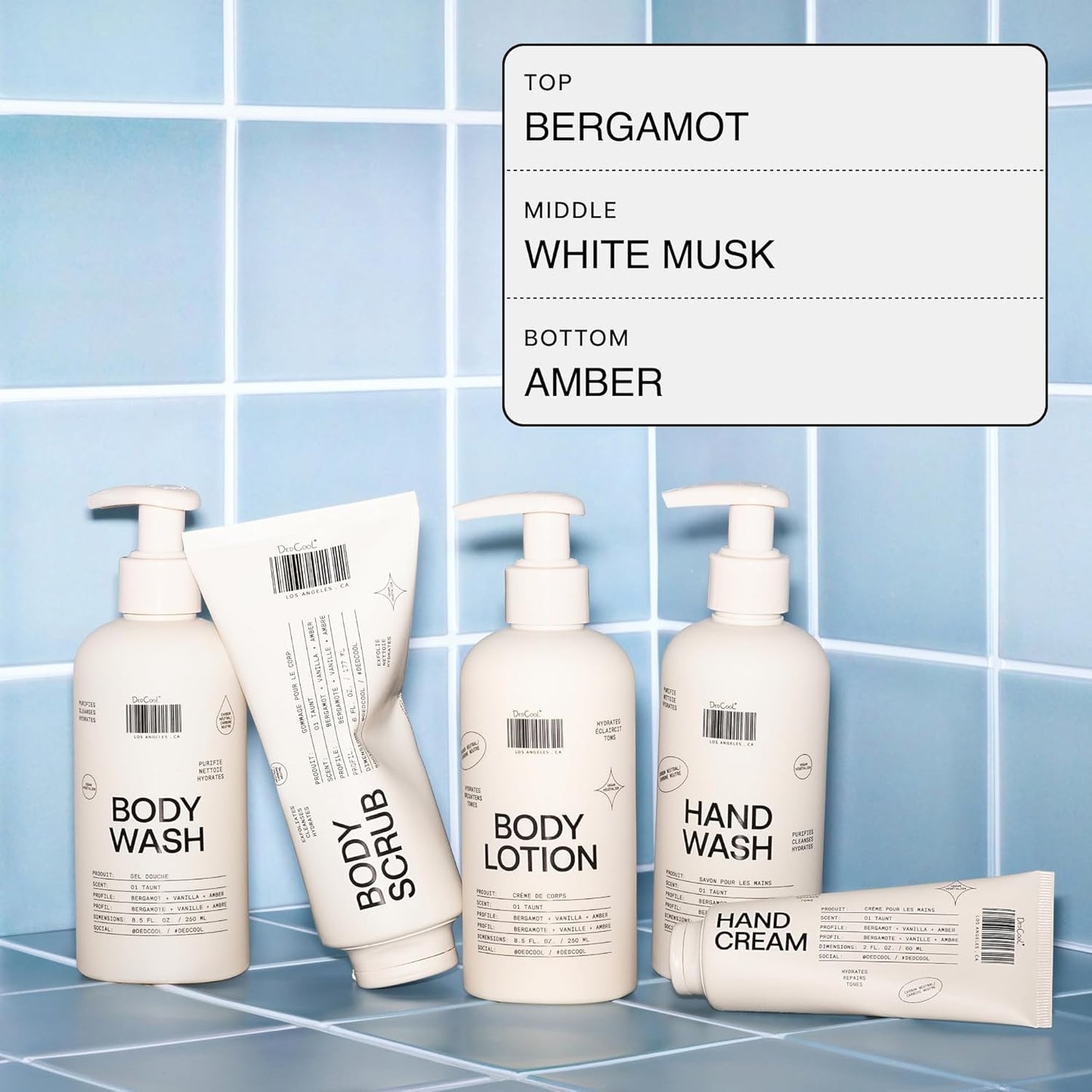 DedCool Body Lotion | Xtra Milk | Deeply Hydrating Lightweight Formula with Ceramides, Snow Mushroom & Meadowfoam Oil | Soft Musk, Bergamot & Amber Scent | Non-Toxic, Vegan Skincare | 8.5 fl oz