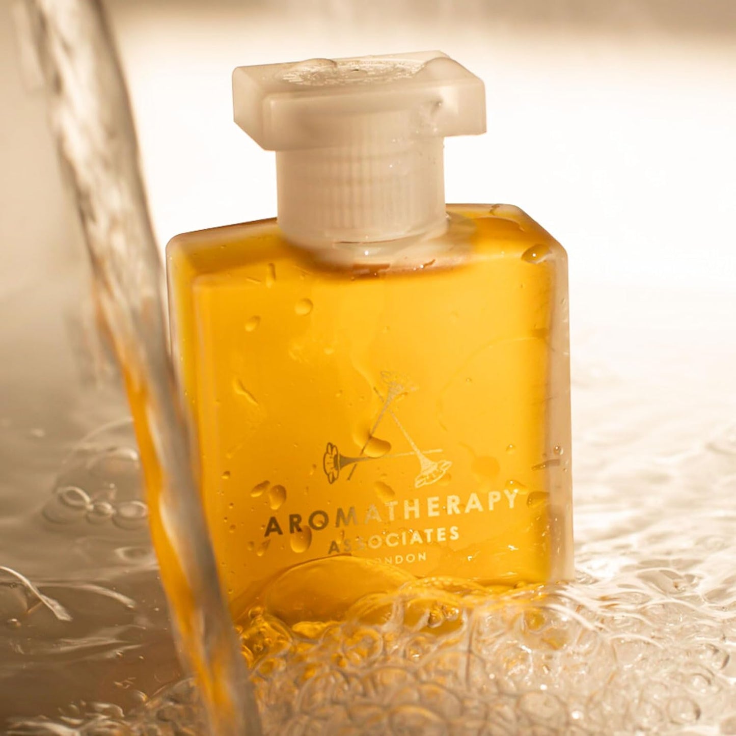 Aromatherapy Associates Deep Relax Bath and Shower Oil – Natural Hydrating Oil with 3 Essential Oils to Relax Mind, Body, and Promote Sleep (1.86 oz)