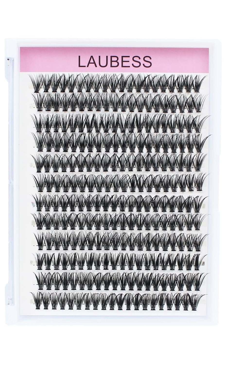 Eyelash Clusters LAUBESS Lash Clusters Individual Lashes DIY Cluster Eyelash Extensions DIY at Home Waterproof Cluster Lashes (40D-D-13)