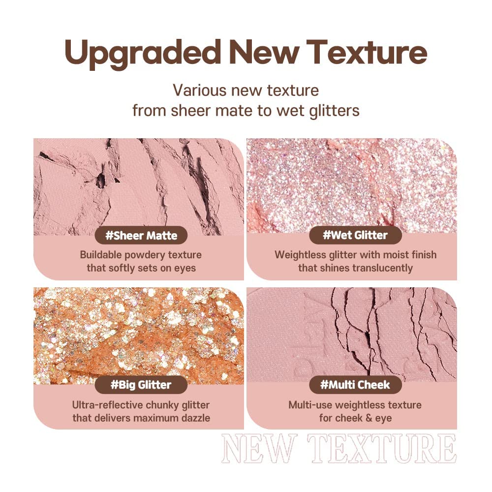 ETUDE Play Tone Eyepalette #Cashmere mauve | From Eye To Cheeks | Palette With Easy Color Matching For All | Various Texture From Sheer Matte To Wet Glitters | K-beauty