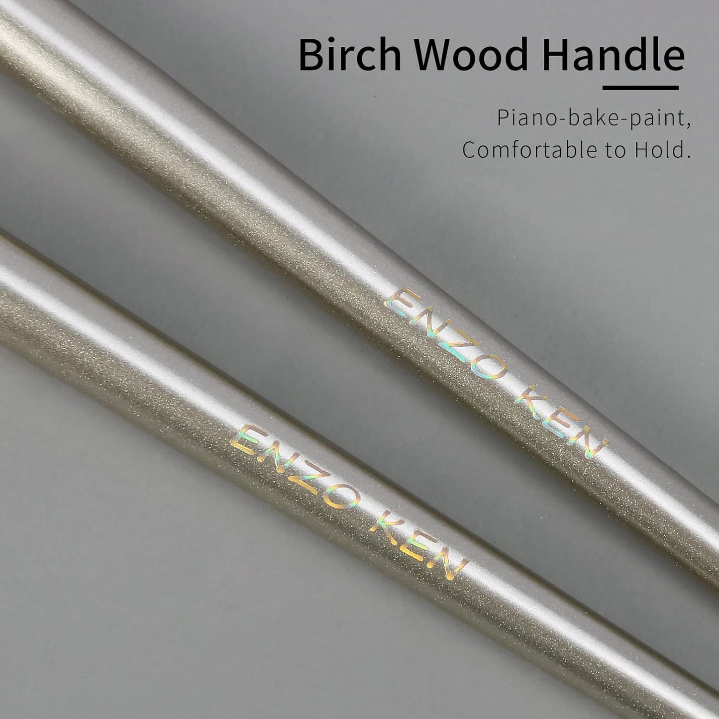 Natural Goat Hair Eye Shadow Brush by ENZO KEN, Large Smudge Eyeshadow Brush, Shader Eye Shadow Brush, Eye Shader Brush, Single Eyeshadow Brush, Eye Brushes, Eyeshadow Blending Brush. (Gold, E203L)