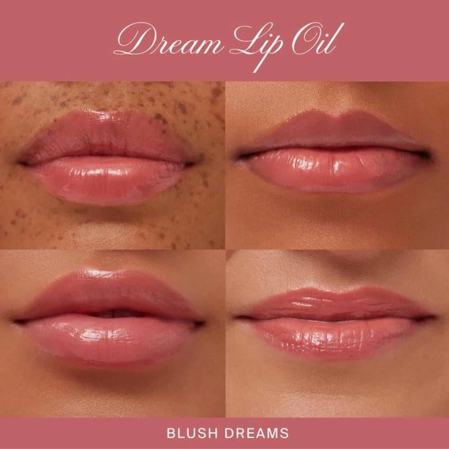Summer Fridays Dream Lip Oil - Tinted Lip Oil with Moisturizing Sheer Coverage, High-Shine and Deep Hydration - Non-Sticky Formula for Long-Lasting Softness - Blush Dreams (0.15 Oz)