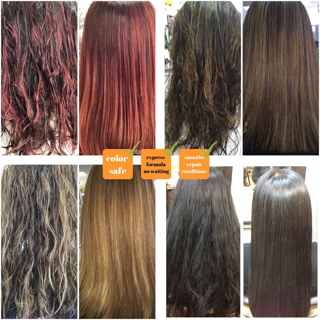 Clarifying Shampoo with Brazilian Keratin Treatment and Intensive Hair Mask KIT Tratamiento de Keratina Alisado 120ml 4fl.oz