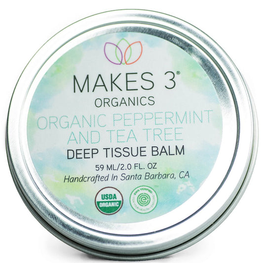 Deep Tissue Balm, Peppermint & Tea Tree, 2 Fluid Ounce