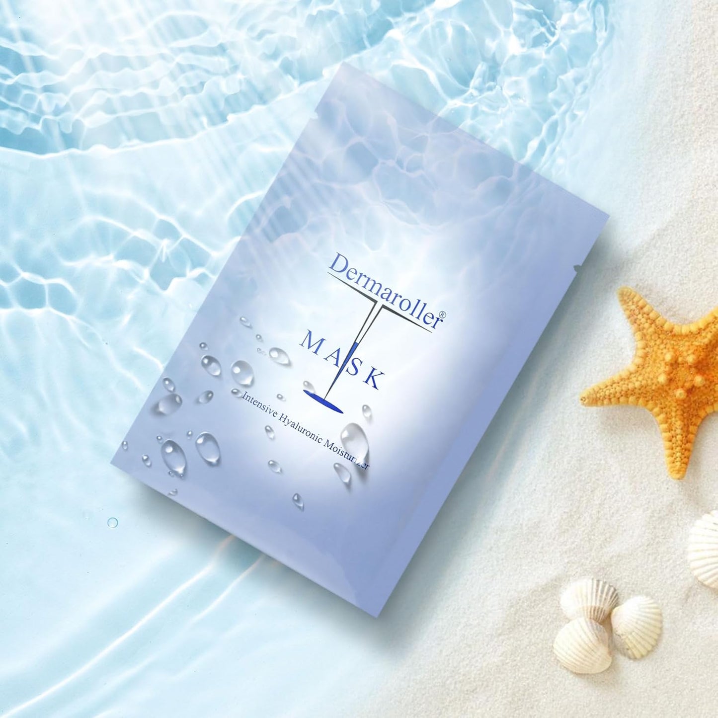 Dermaroller, Silk Face Masks Intensive Hyaluronic Acid Moisturizer with Matriyxl 3000 Tocopherol Boost Collagen Hydrate Dry Skin Reduce Fine Lines Wrinkles SingleUse Masks (1 mask)