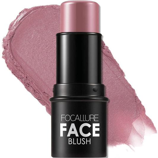 FOCALLURE Cream Blush Makeup,Buildable Blush Stick for Cheeks,Matte and Dewy Finish,Long Wearing,Easy Application,Lightweight Multi Stick,DUSTY ORCHID