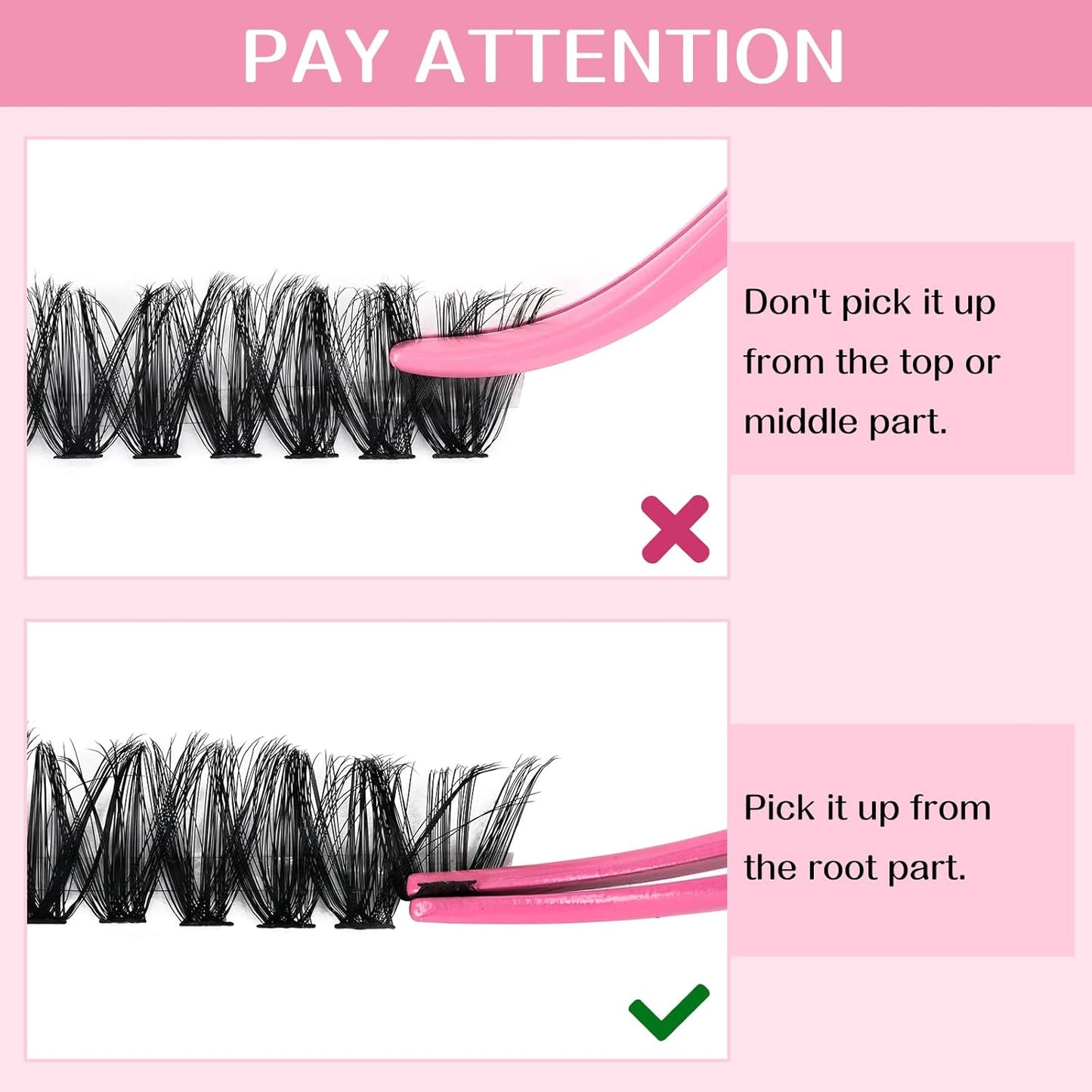 280 Pcs Individual Lashes 60D+80D Mixed 0.05 Lash Clusters 14 Rows that Look Like Eyelash Extensions DIY Lash Extension Self Application At Home (60+80-D-9-16mix)