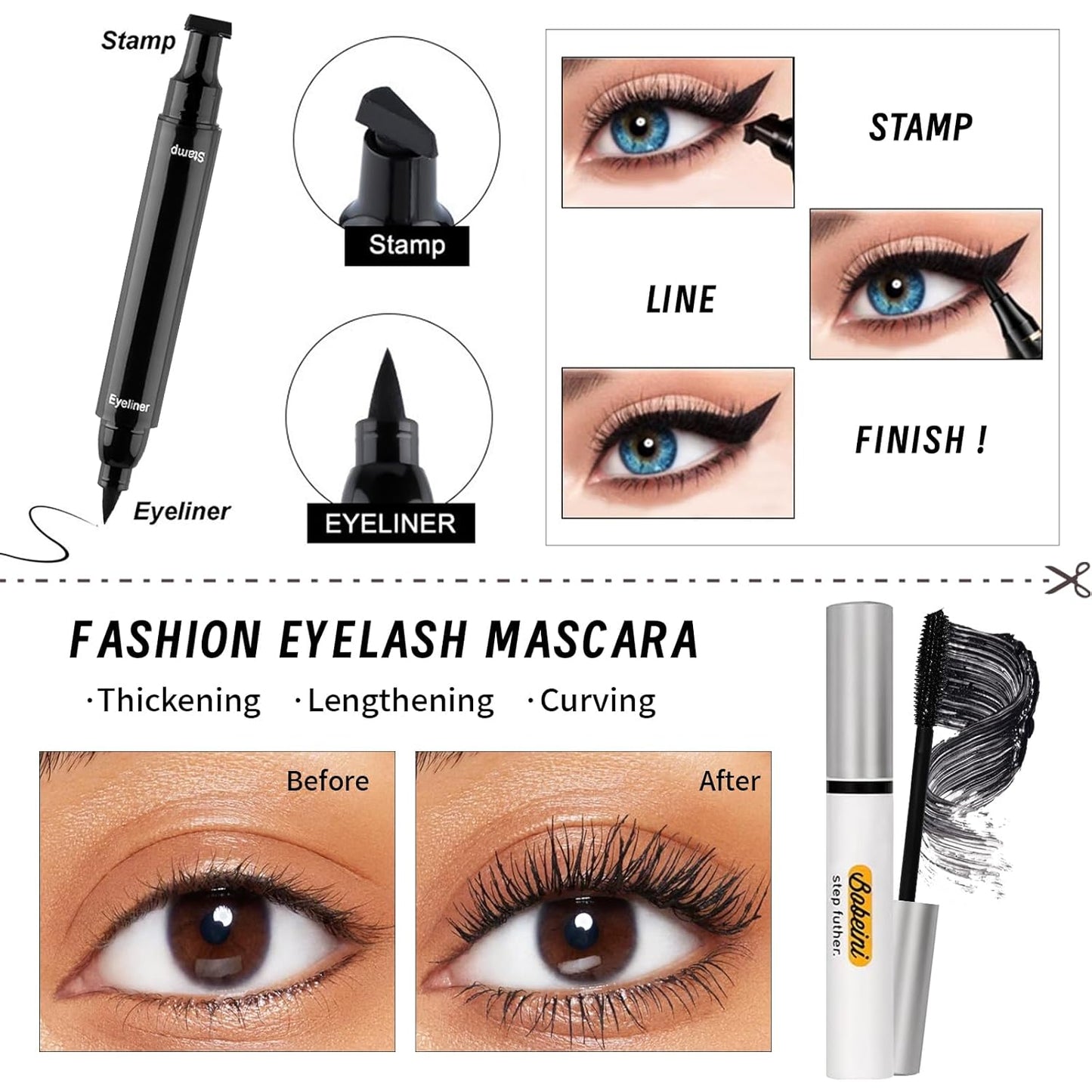 Makeup Kit Set for Women, Makeup Present for Women Teens Girl, Eyeshadow Palette Foundation CC Cream Primer Brush Spong Contour Lipstick Eyebrow Soap Mascara Eyeliner Cosmetic bag