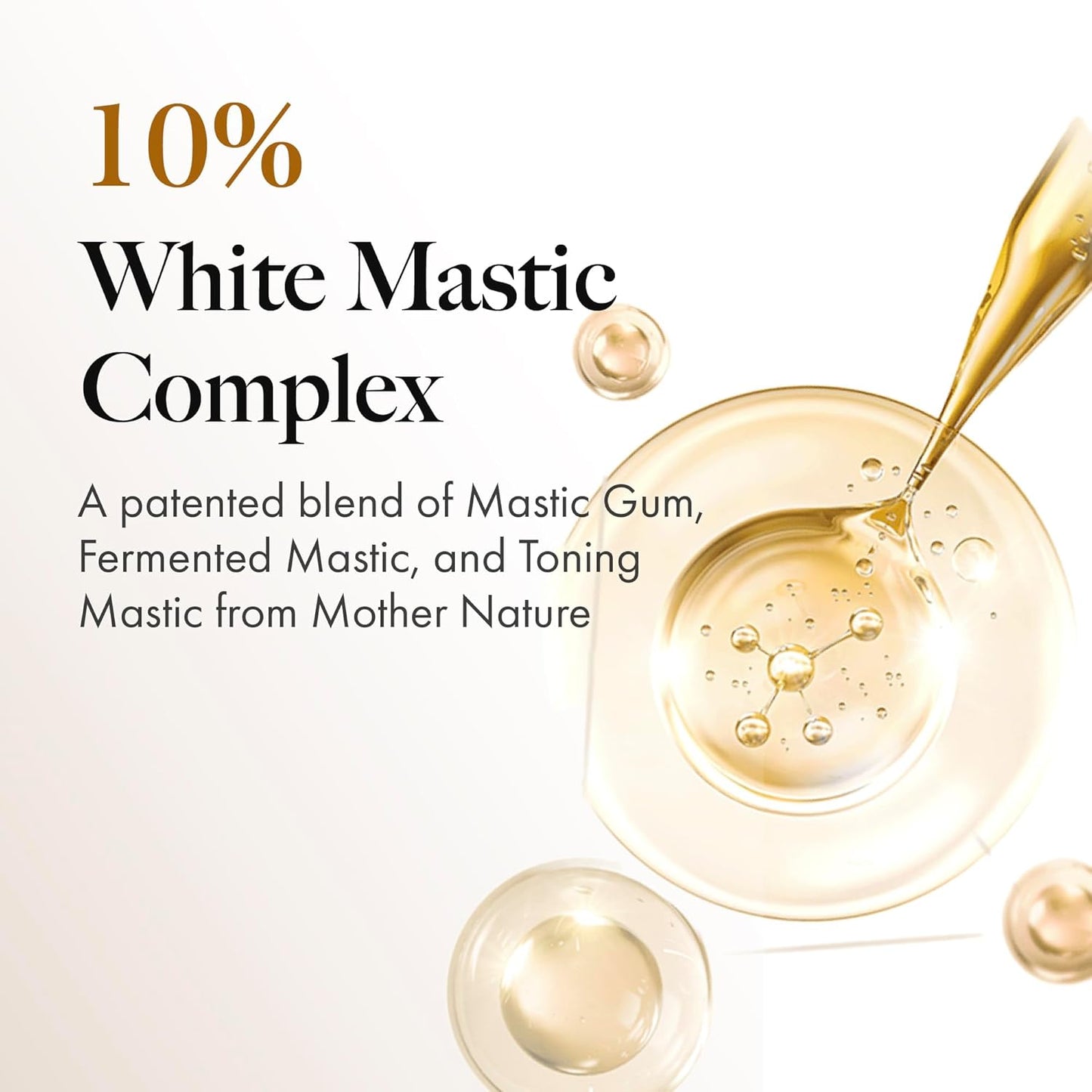 MASTINA White Mastic Ampoule Sheet Mask Pack of 12- Illuminating. Ultra-Moisturizing Facial Mask. Intensive Korean Skin Care. Fermented Mastic Gum