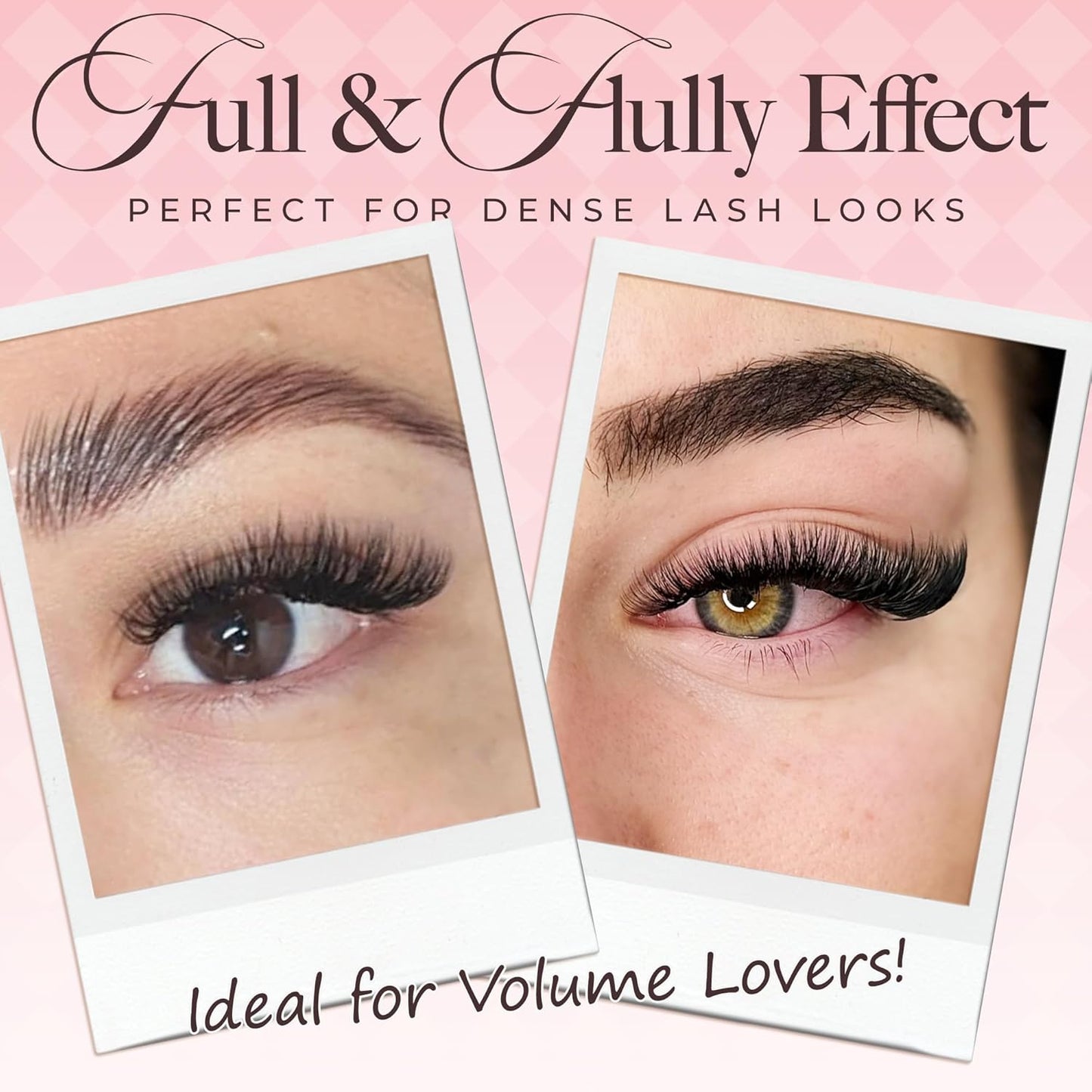 LASHVIEW 600 Premade Volume Eyelash Extensions Mixed Tray Fans D Curl Pointed Handmade Loose Fans Thin Base (10D-0.05D,8-15mm)