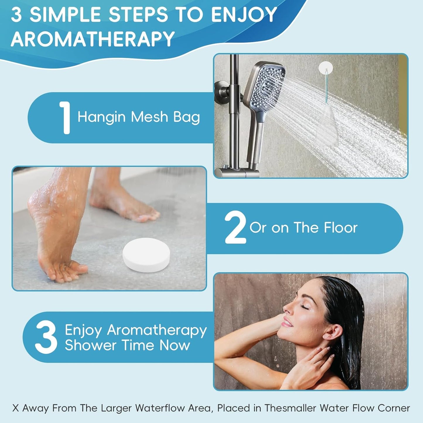 Shower Steamers Aromatherapy, 15 Pack Eucalyptus & Mint Shower Bombs with Natural Essential Oils, Spa Shower Tablets, Relaxation & Self Care Gifts for Women, Stress Relief, Nasal Relief