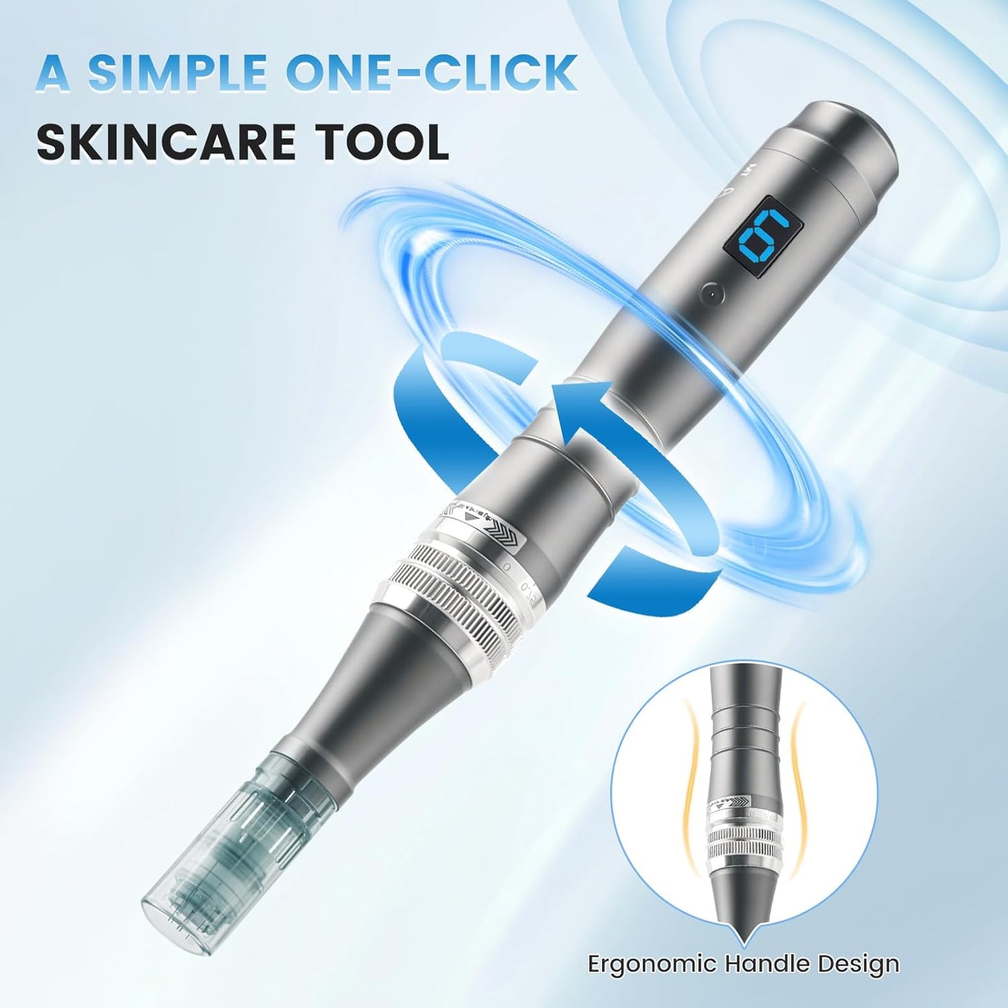 Derma Roller Pen for Women Men, Microneedles Pen Derma Roller kit- 0.25 mm