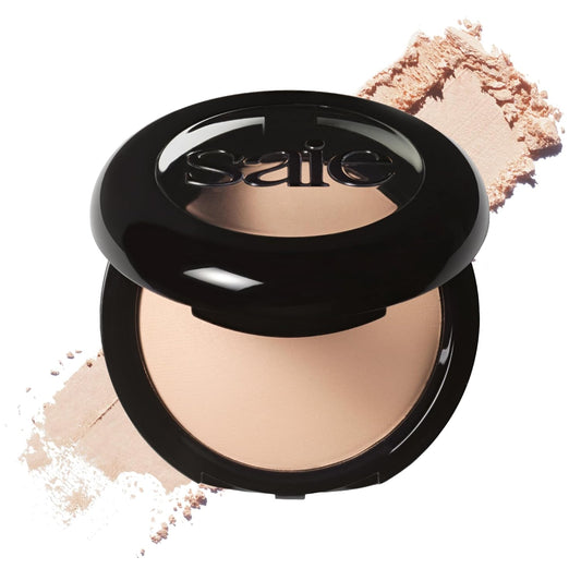 Saie Slip Tint Baked Setting Powder - Translucent Powder for Face Makeup with a Natural-Radiant Finish - Blurs, Brightens & Smooths Complexion - Translucent 2 - Light to Medium (0.24 oz)