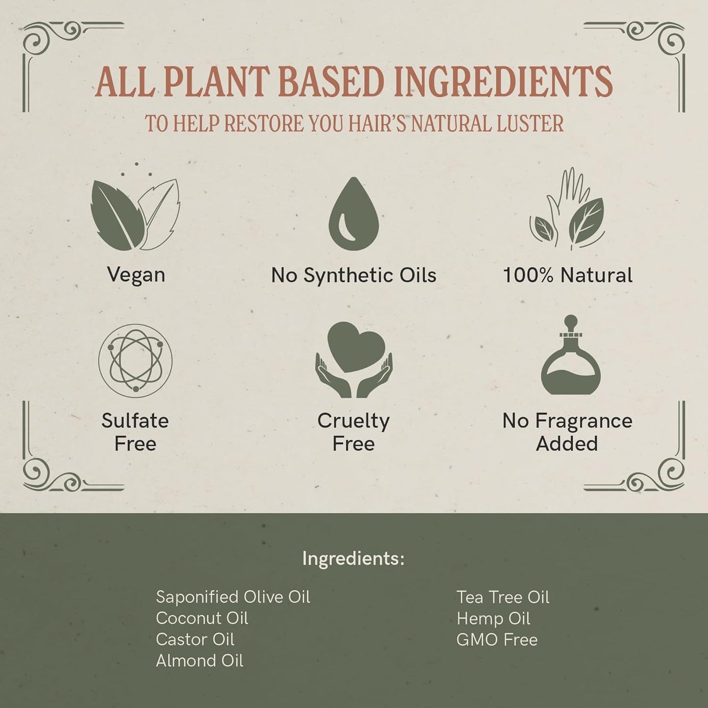 J·R·LIGGETT'S Shampoo Bar - Original Formula, All Natural Bar Shampoo for Hair with Coconut Oil & Castor Oil, Sulfate Free, GMO Free, Gentle Lather and Refreshing, 3.5 oz - 2 Pack