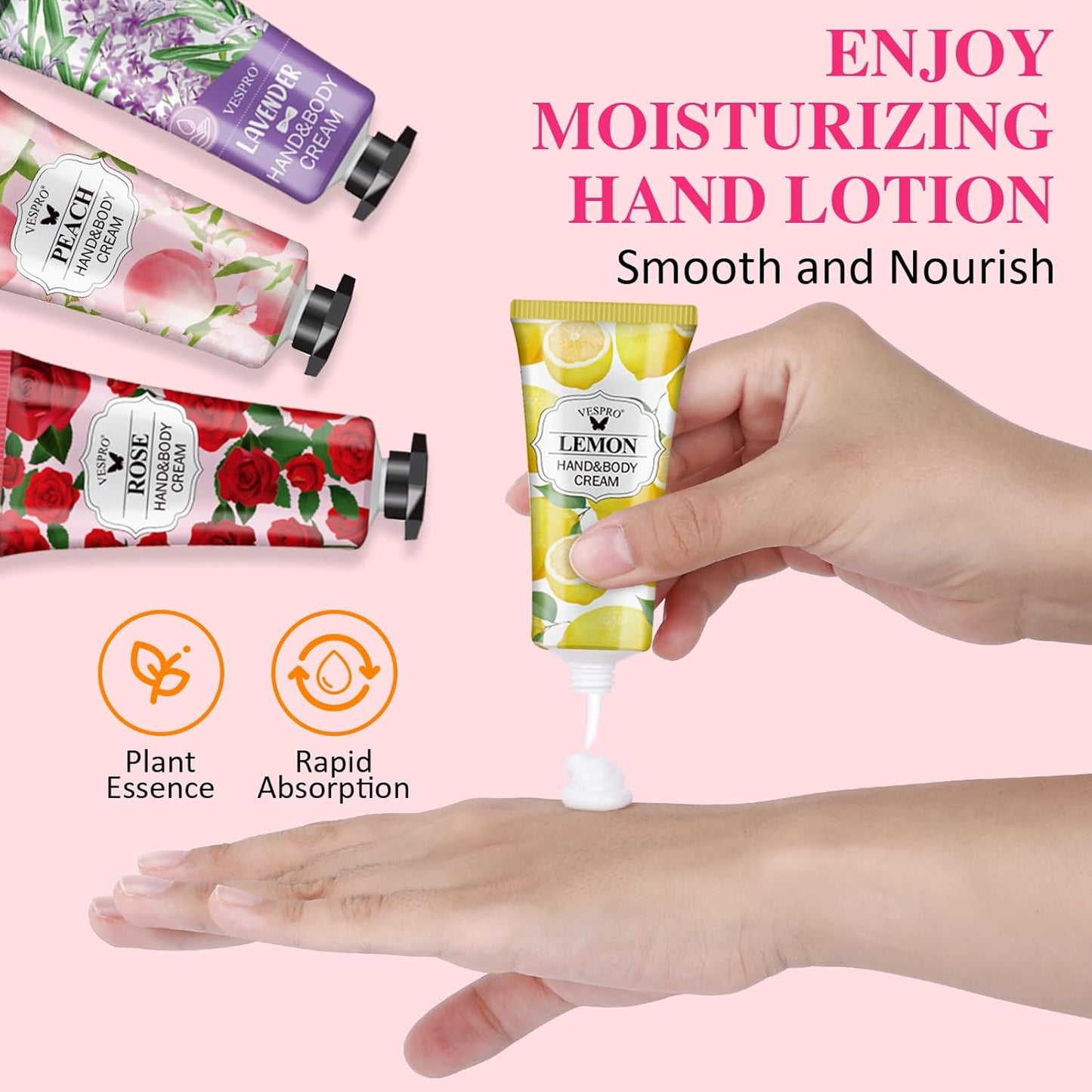 182 Pack Hand Cream Set For Women, Hand Lotion for Bridal Shower Favors, Thank You Gifts, Bridesmaid Gifts, Birthday Gifts and Small Gifts for Women, Hand Lotion Travel Size for Dry Cracked Hands