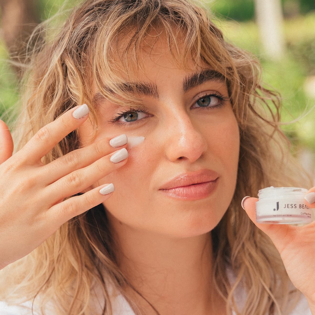 JESS BEAUTY | Coffee Break Eye Cream with 1% Caffeine, Squalane and Panthenol I Beauty and Self Care - Korean Beauty Eye Contour 0.5 fl. oz