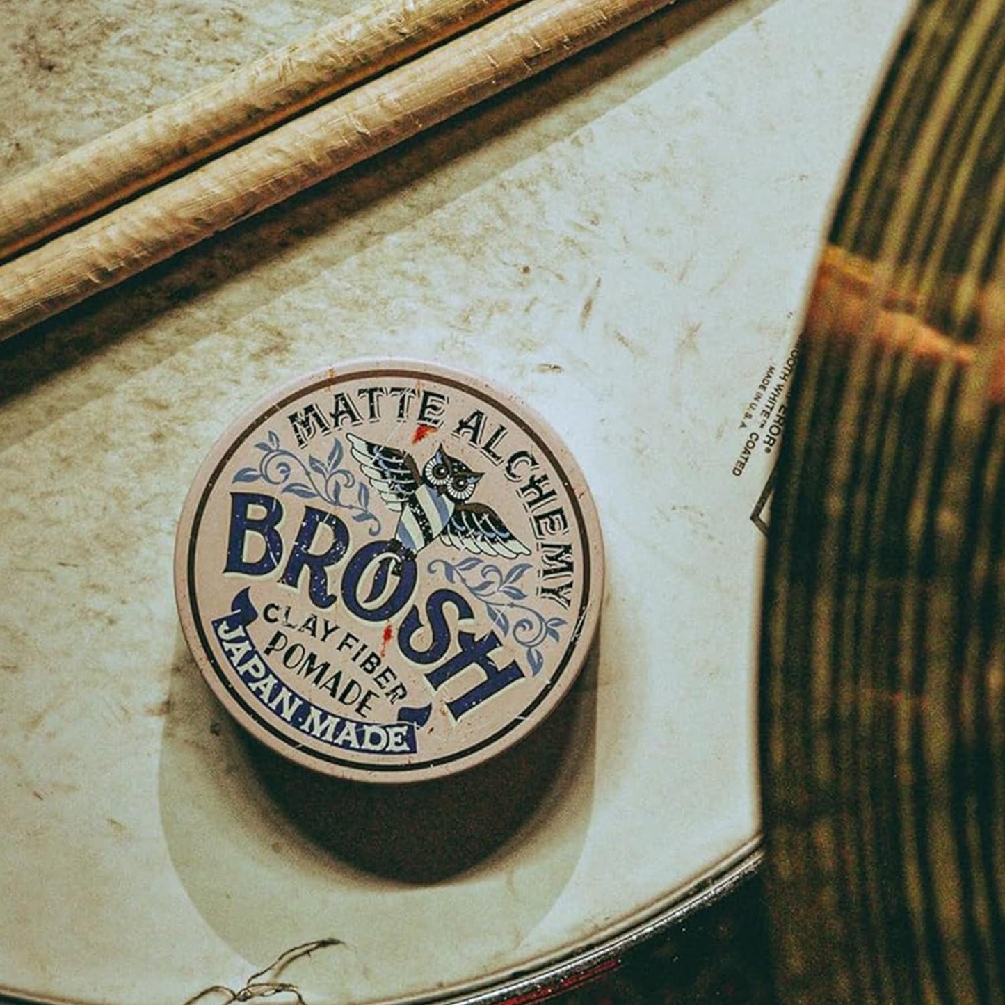 Clay Fiber Pomade with Medium Hold & Matte Finish, Lightweight Water-Based Styling Paste for Men, 4 Oz