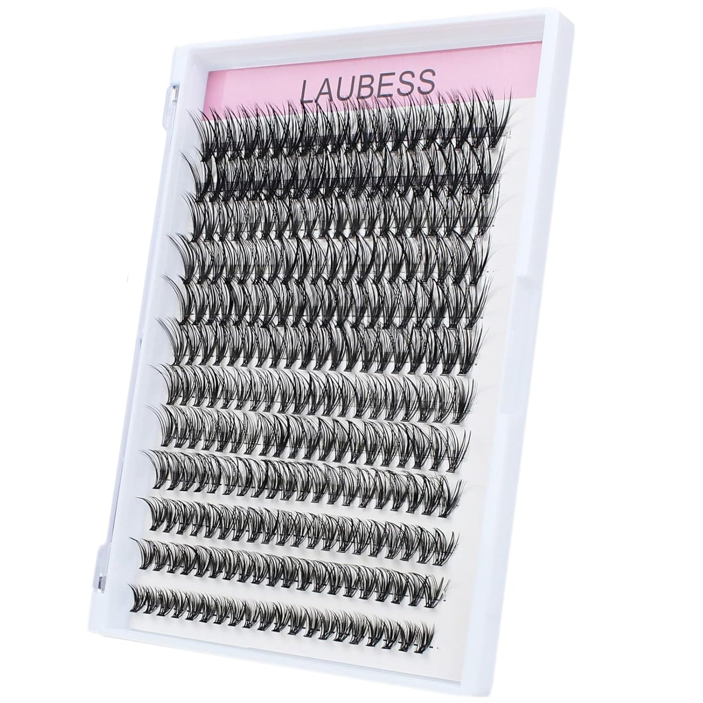 Eyelash Clusters LAUBESS Lash Clusters Individual Lashes Cluster Eyelash Extensions DIY at Home Waterproof Cluster Lashes (30D-0.07C-14-18)