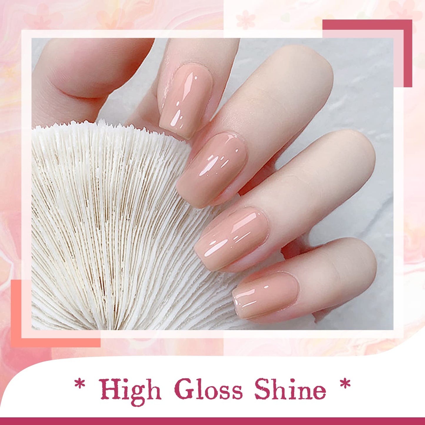 JODSONE Gel Nail Polish Kit with U V Light 36 PCS Classic Black and White Nude and Blue Purple Gel Polish Set with Manicure Tools Suitable for All Sea