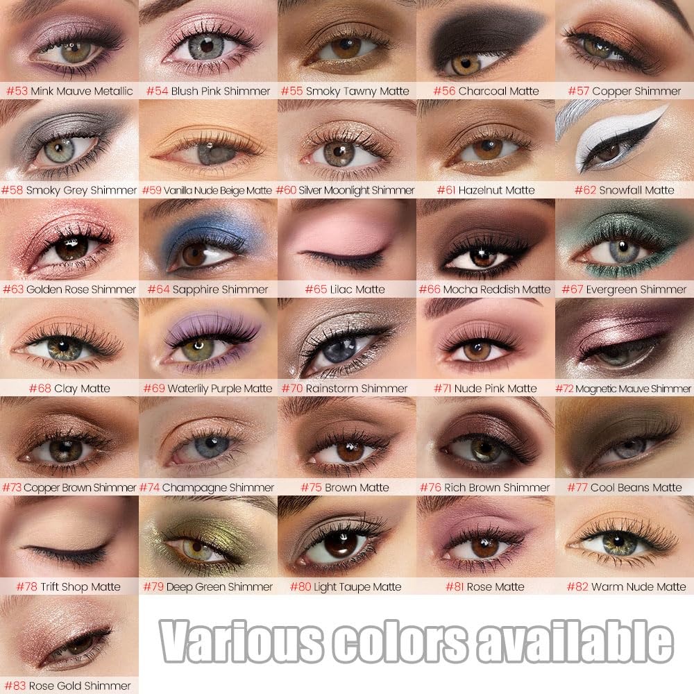 Kaely 8Pcs Cream Eye Shadow Sticks Set, Matte Shimmer Eyeliner Pencil Eyeshadow Palette Makeup, Eye Highlighter Brightener Stick for Older Women Waterproof Pigmented, sombras para ojos, New-11