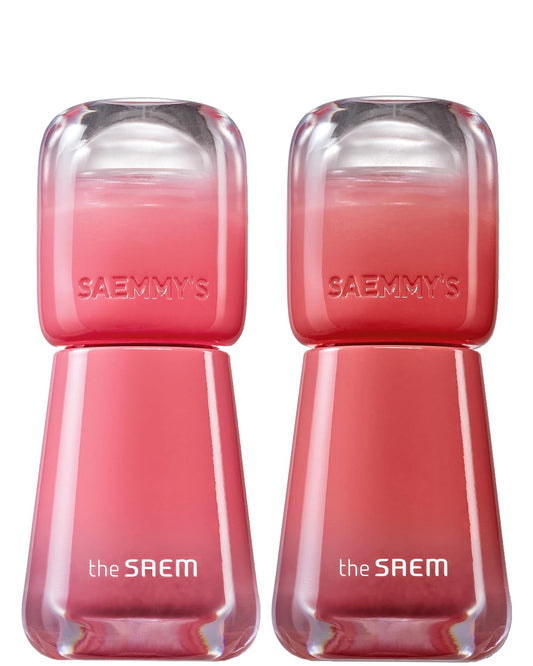 THESAEM Saemmy's Ade Shot Tint (03, 05) - Korean Lip Titnt, Water Gel Lip Stain with Plump Glowy Moisturizing Finish, Buildable Radiant Gloss, Long-Lasting Comfort, 0.1 fl.oz.