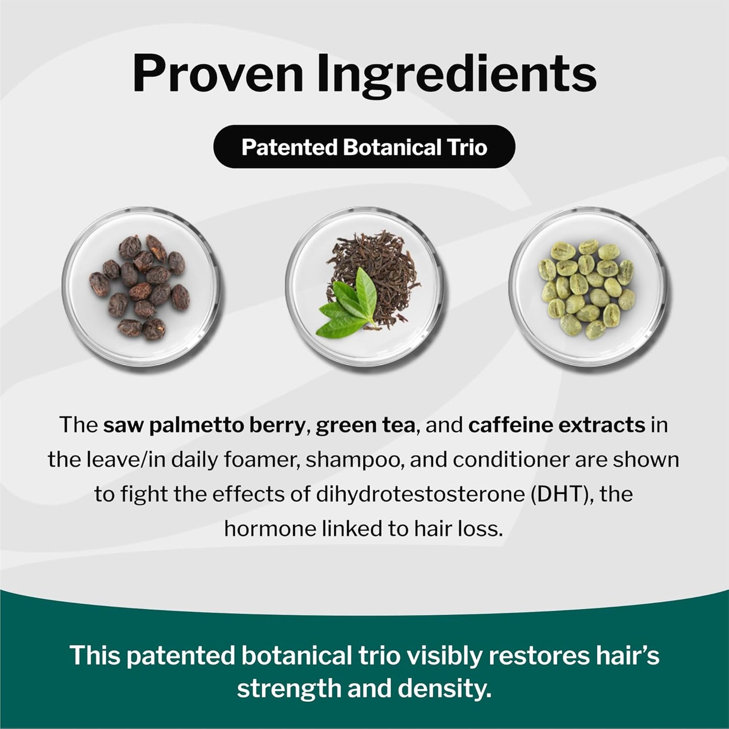 Shapiro MD Hair Growth Experts Natural Hair Kit for Thicker, Fuller, Healthier Looking Hair - Including Shampoo, Conditioner and Leave-In Daily Foam (1 Month Supply)