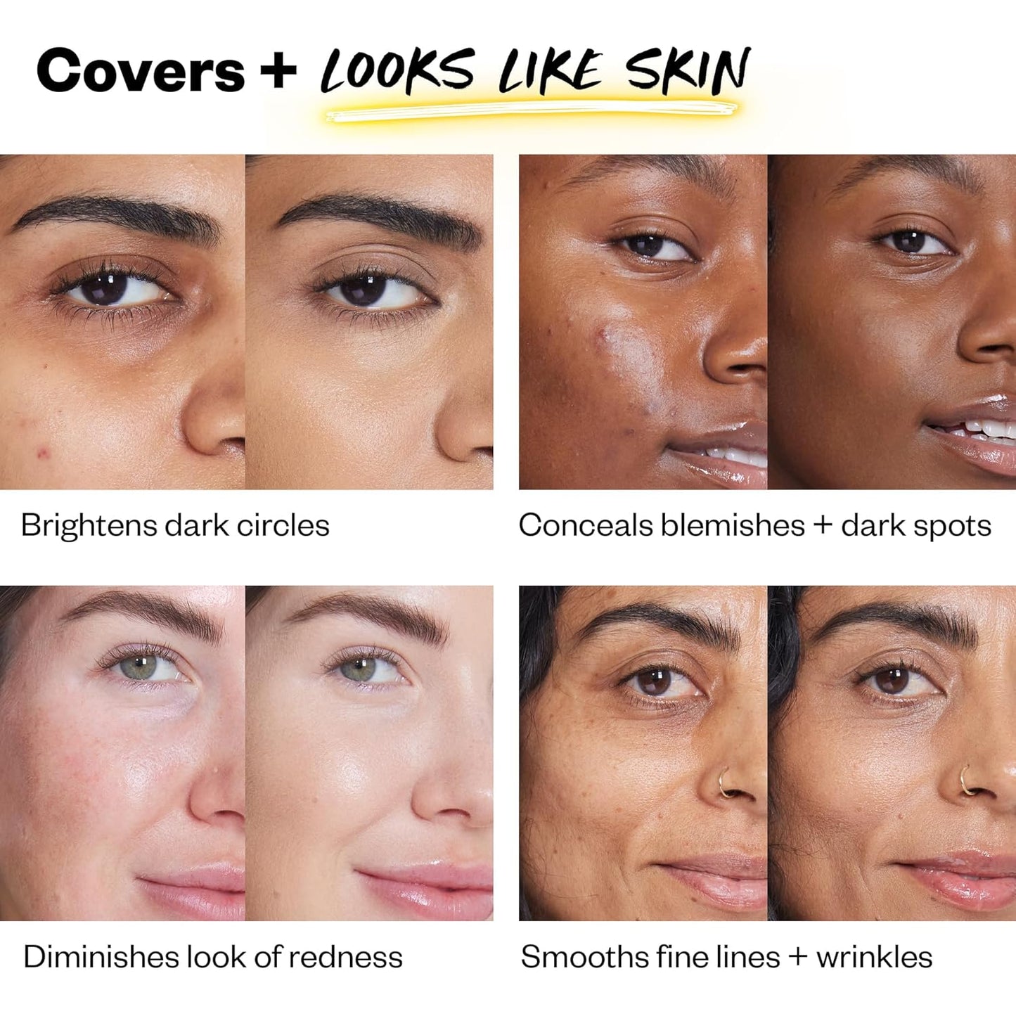 Kosas Revealer Concealer - Medium Coverage Makeup with Hyaluronic Acid, Conceals Dark Circles Under Eyes, Dark Spots and Blemishes + Brightens, Hydrates, Long-Lasting & Vegan, (Tone 2.5 C)