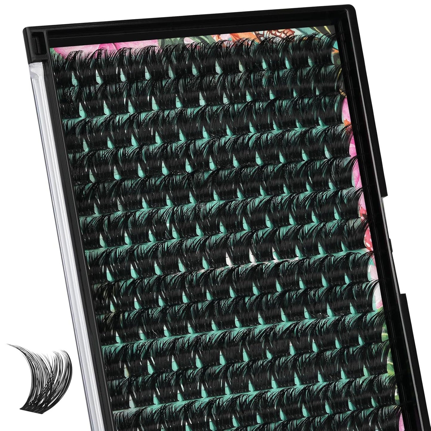 Lash Clusters Wet Look 168Pcs Eyelash Cluster Ultra-Thin Lash Band Eyelashes Extensions Spiky Anime Wide Span Lashes(Tulip,C-18mm)