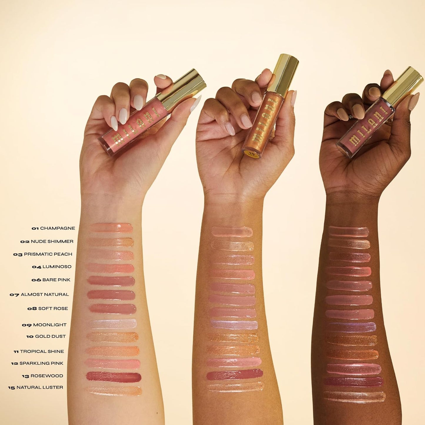 Milani Lip Gloss, Keep It Full Nourishing Lip Plumper with Hyaluronic Acid & Peptides for Soft, Fuller-Looking Lips (0.13 Fl. Oz.) Gold Dust