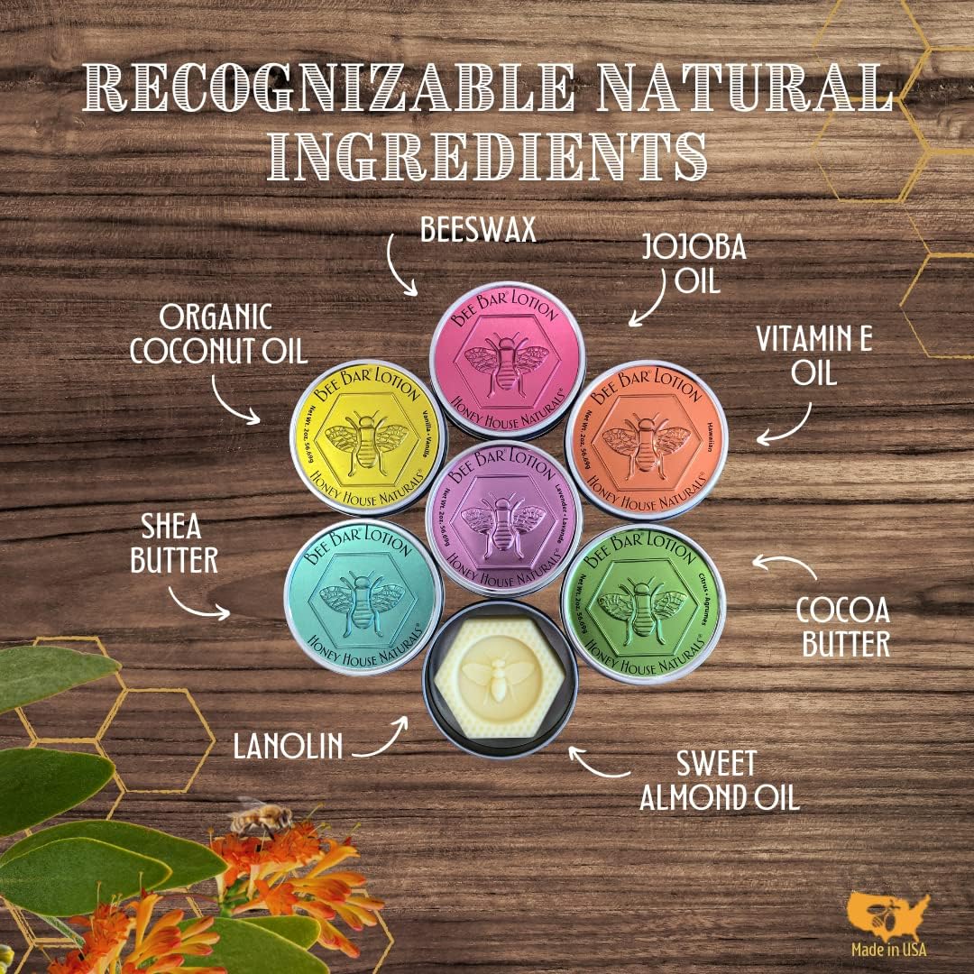 Honey House Naturals Large and Small Bee Bar Duo (Peppermint)