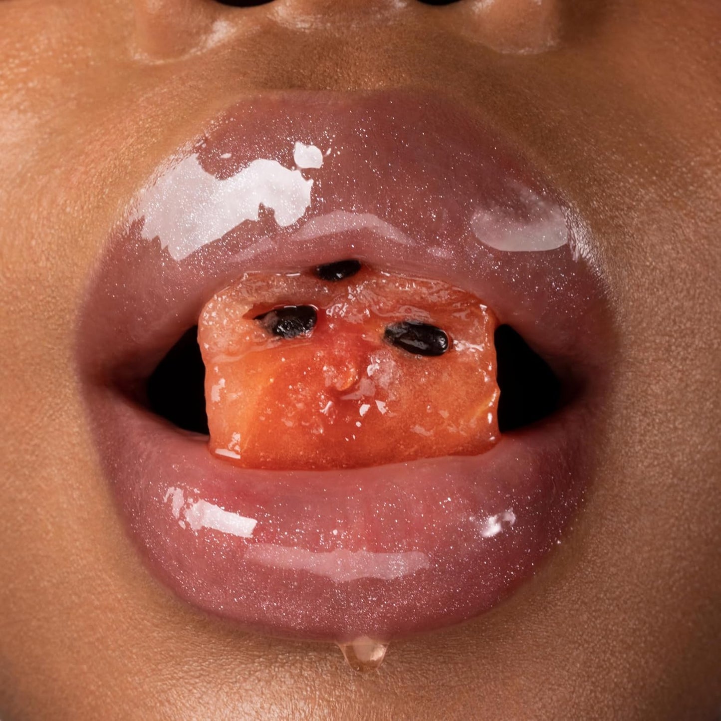 Gisou Honey Infused Hydrating Lip Oil, Nourishing Lip Moisturizer for Dry Lips, High Shine, Smooth Finish, Clear Pink Shimmer Shade, Fresh Watermelon Scent, Watermelon Sugar, 8ml