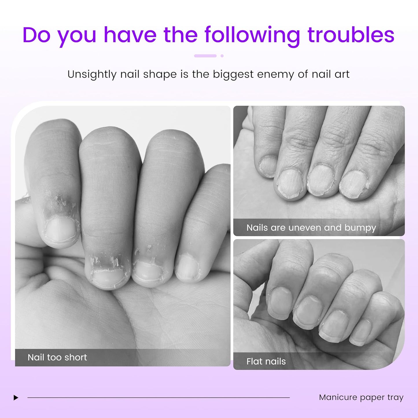 NailForms for Gel Builder Self Adhesive NailExtension Stickers for Poly nail Gel and Acrylic with Tip Sculpting NailForms Nail Art for Home & Salon (200)