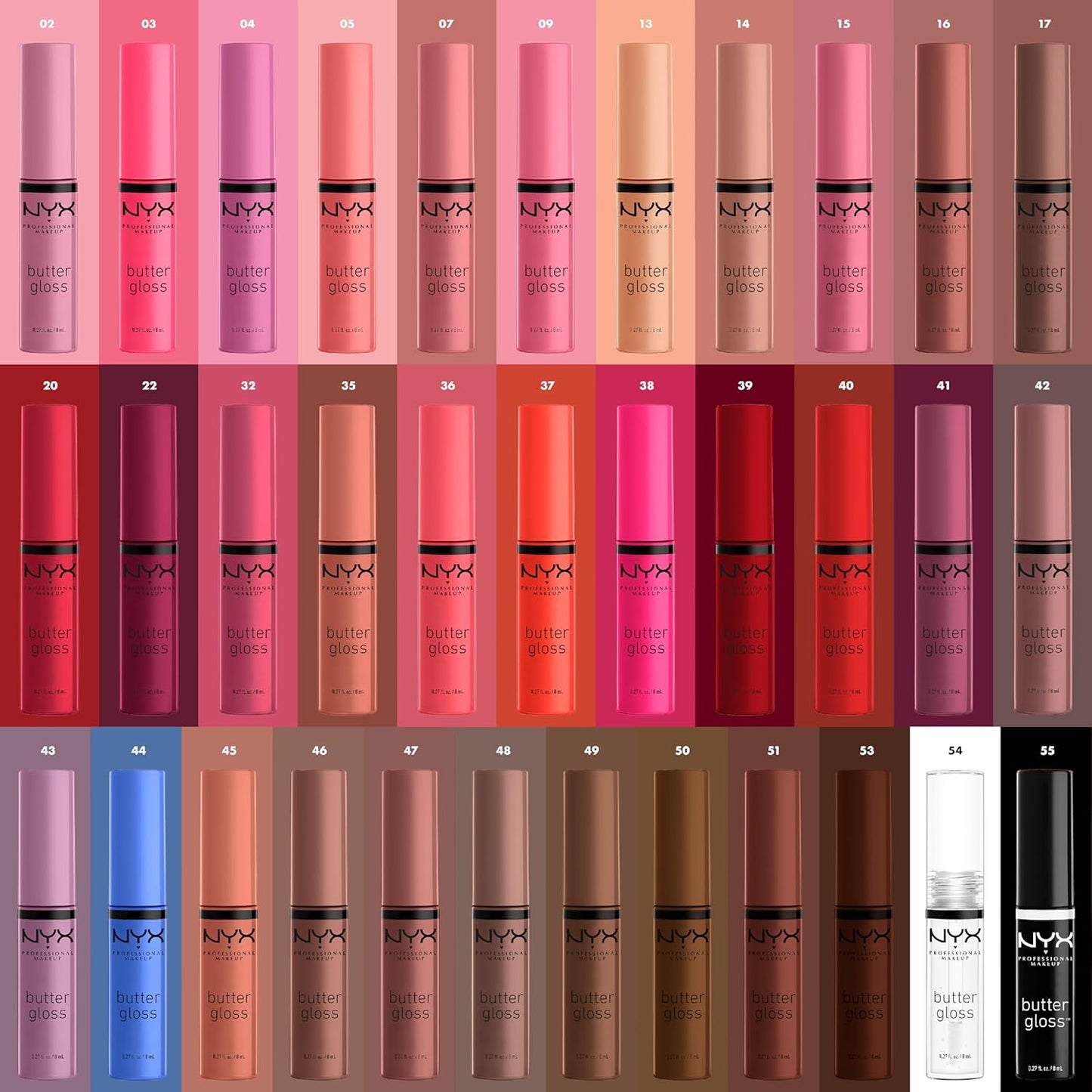 NYX PROFESSIONAL MAKEUP Butter Gloss Brown Sugar, Non-Sticky Lip Gloss - Sugar High (Peachy Light Nude)