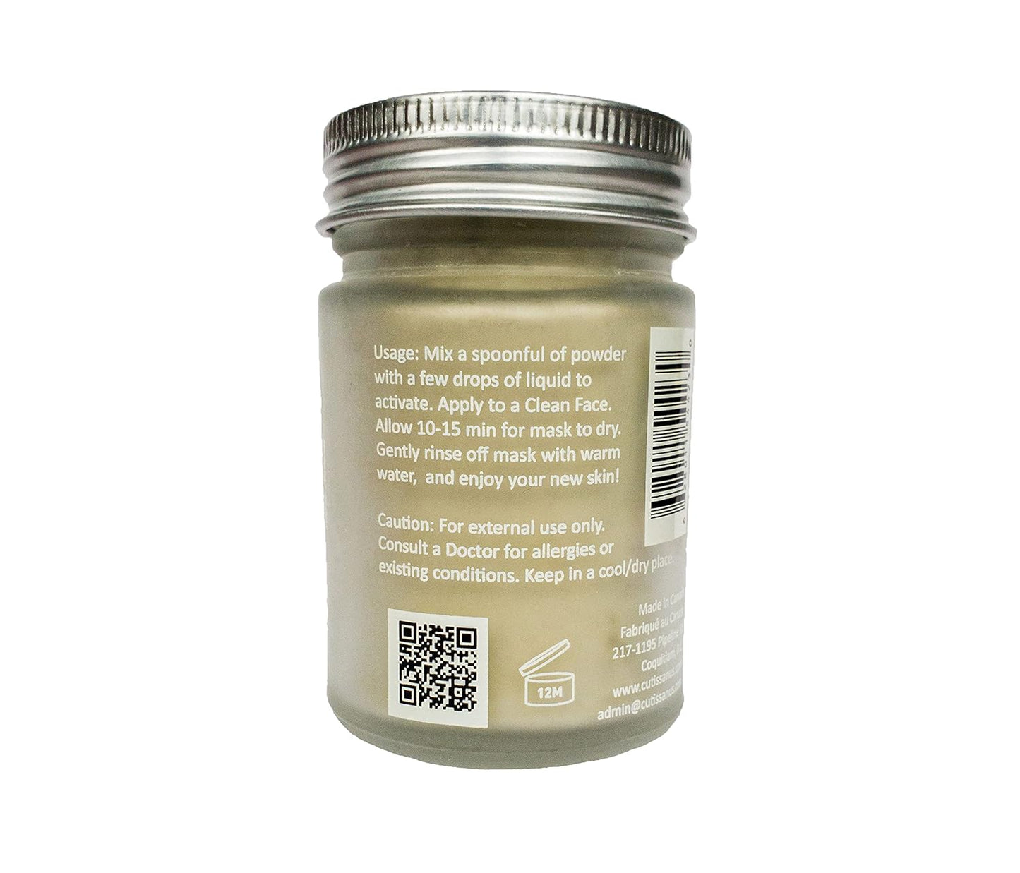 100% Natural Vitamin C Clay Exfoliating Face Mask 120g All Clay & No Water …