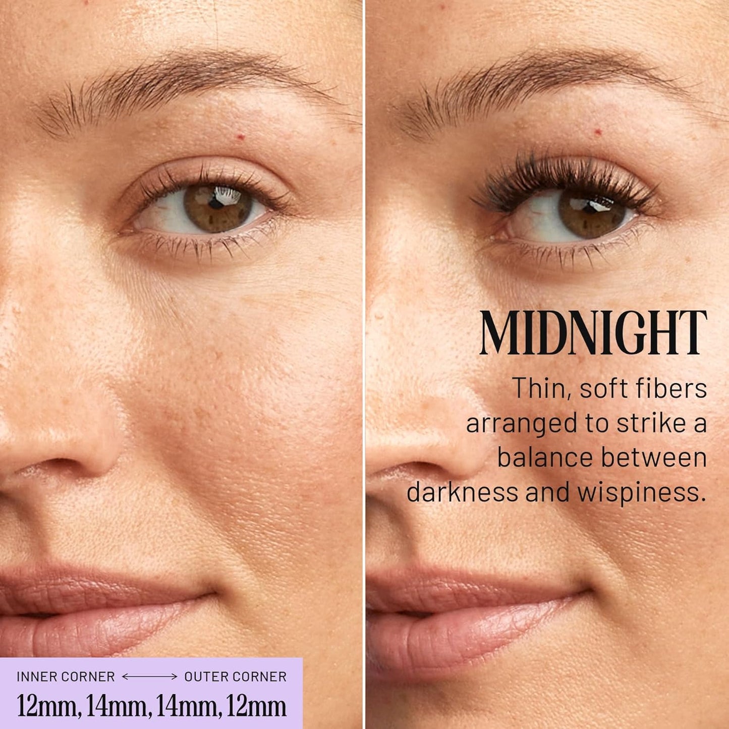 Lilac St - Midnight Dramatic Faux Eyelash Clusters (16mm) - Dark & Lush - DIY Lash Extension Wisps - Lightweight & Lifelike - Lasts 10 Days - Cruelty Free, Vegan, Women Founded - 10 Lashes